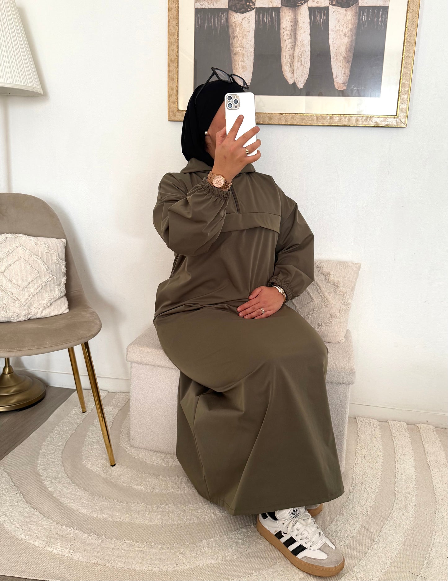 K-way imperméable kaki